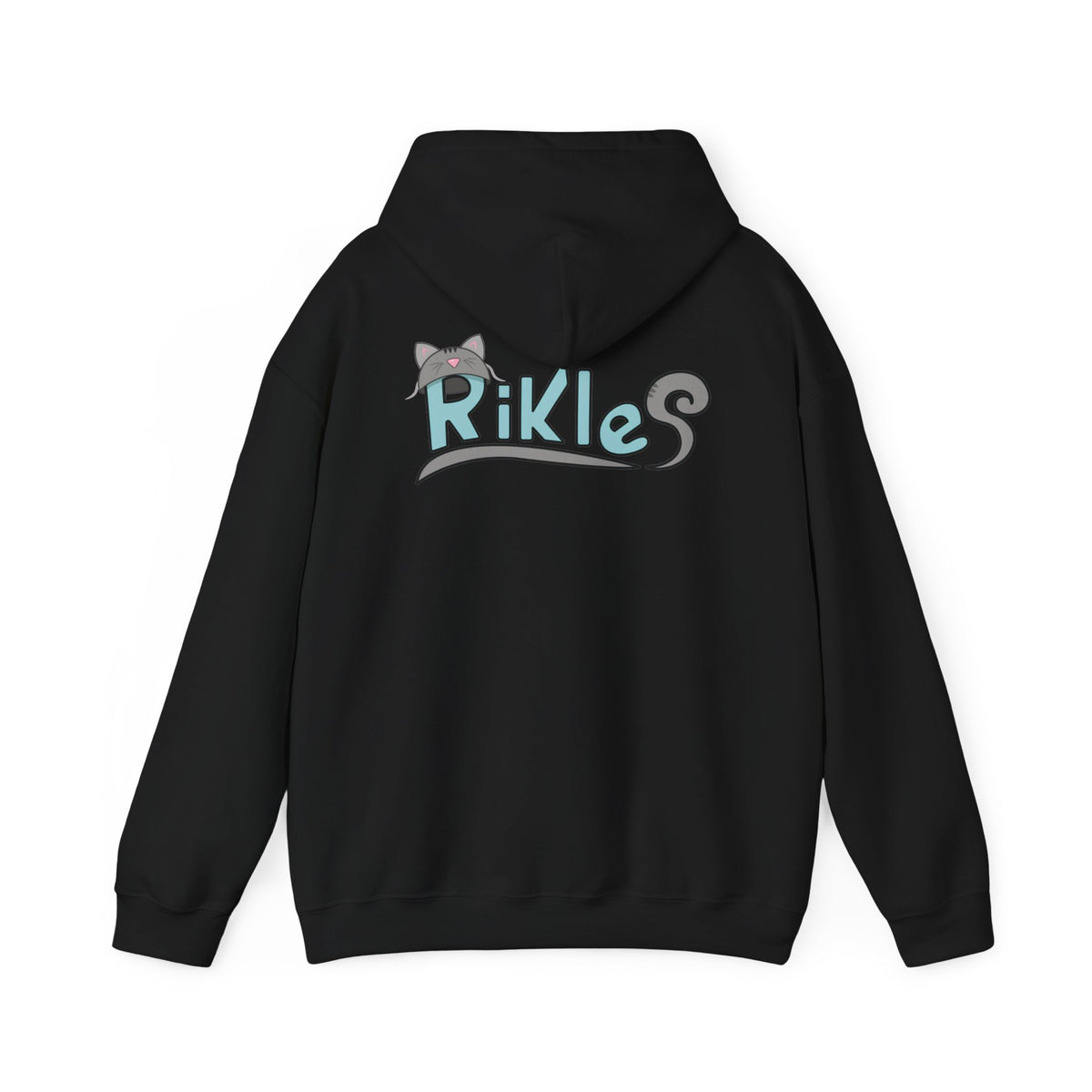 Retro Cyberpunk Cat Hoodie – "RIKLES" Gamer Cat Sweatshirt