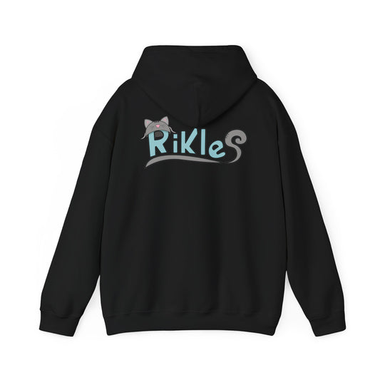 Retro Cyberpunk Cat Hoodie – "RIKLES" Gamer Cat Sweatshirt