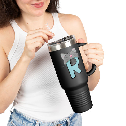 Rikles Official "Late-Night Focus" 40oz Tumbler | Aesthetic Desk Setup Mug
