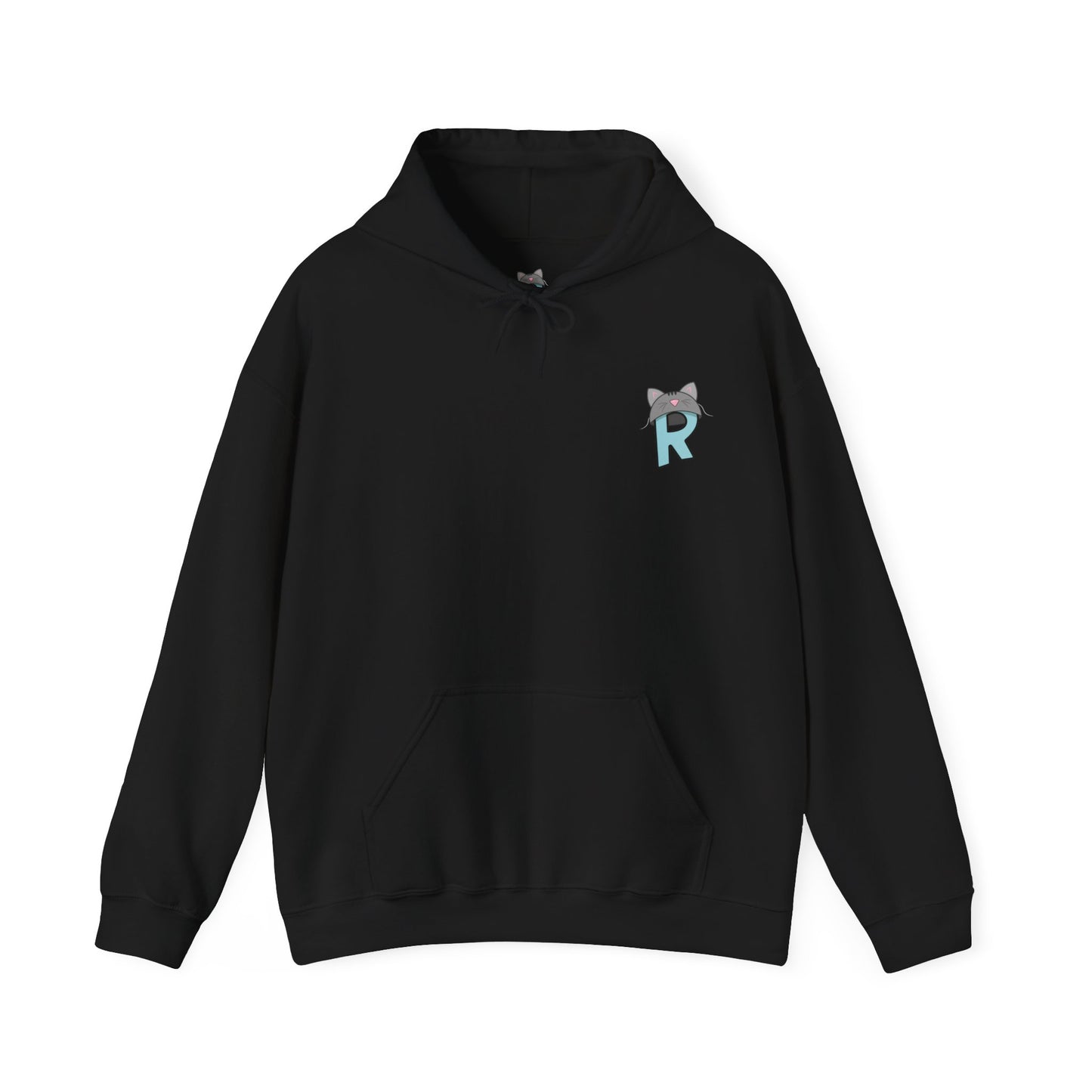 Retro Cyberpunk Cat Hoodie – "RILES" Gamer Cat Sweatshirt