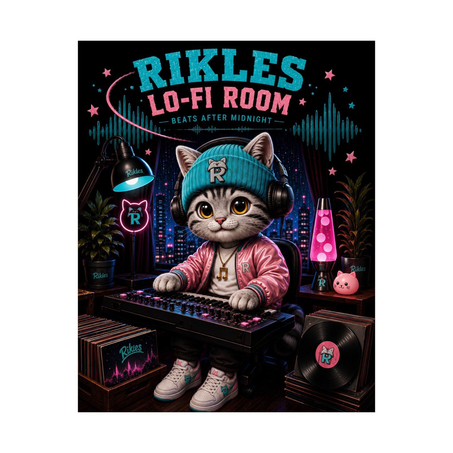 Rikles Official "Lo-Fi Room" Premium Matte Poster