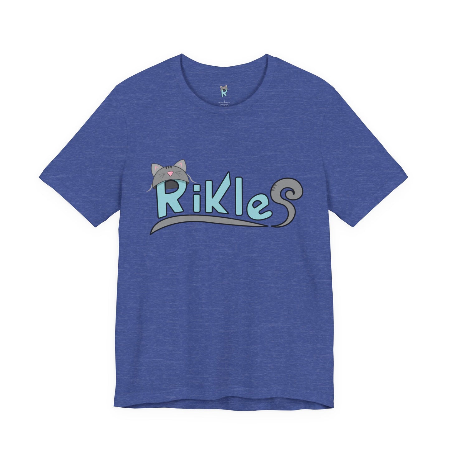 Rikles Cat DJ Graphic Tee — Retro Synthwave Gaming Shirt