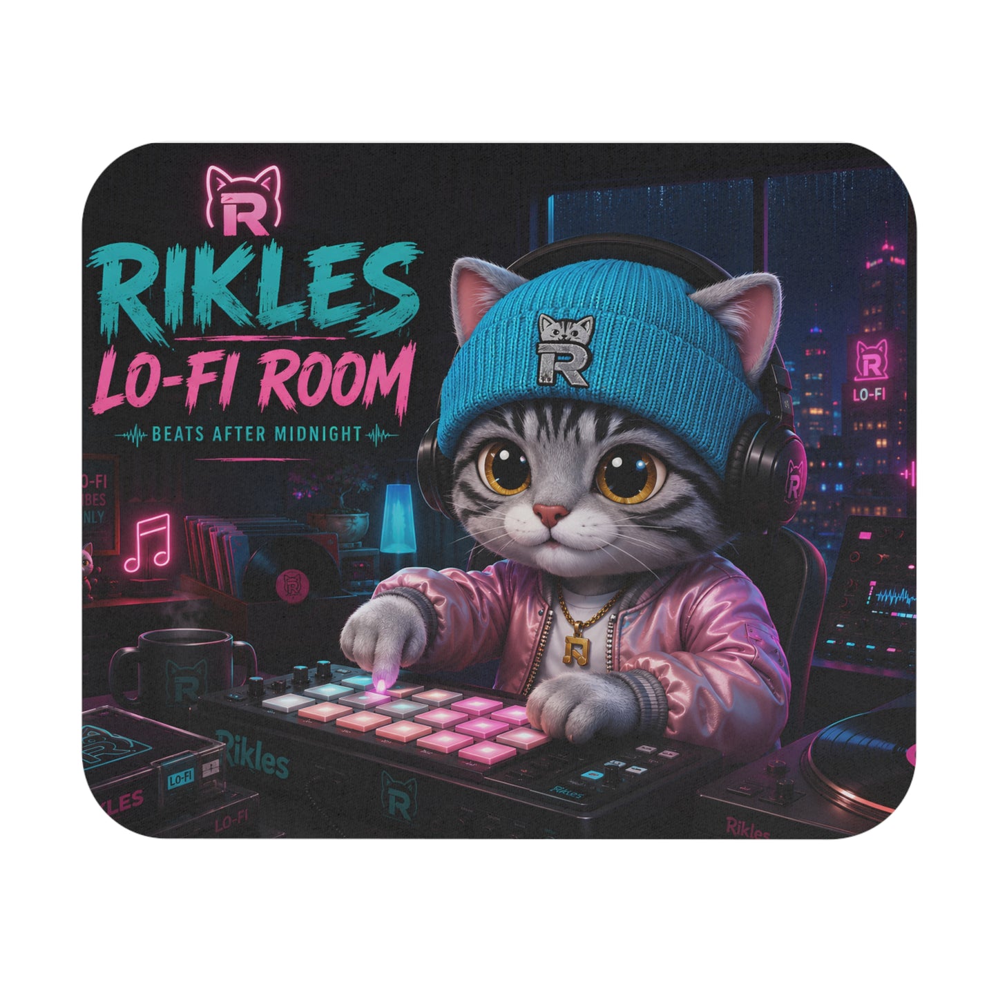 Rikles "Lo-Fi Room" Premium Gaming Mouse Pad