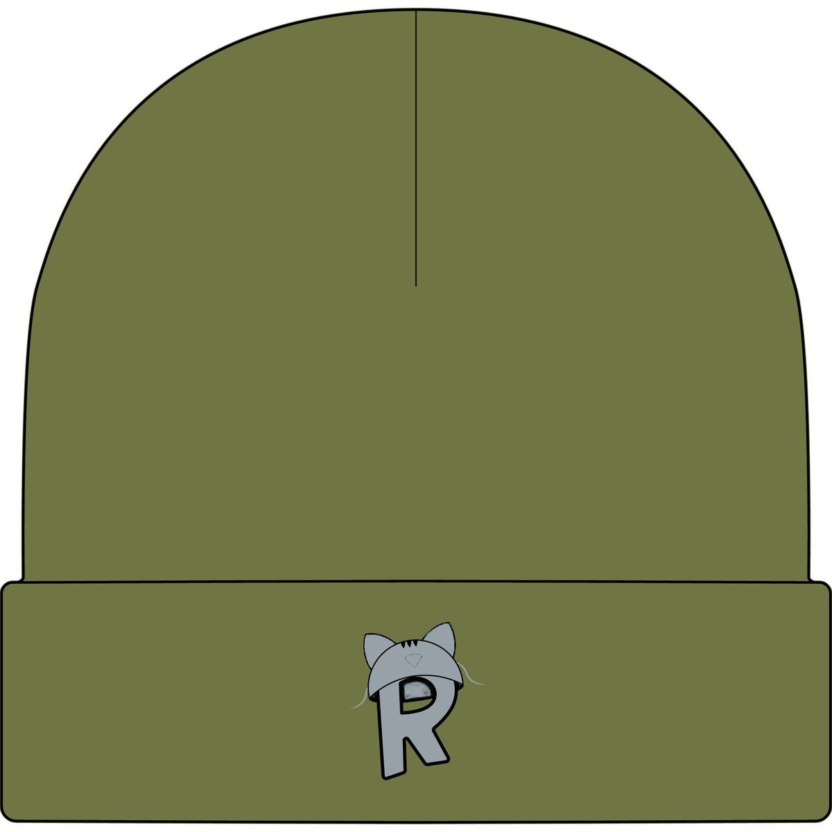 Rikles Official "Stealth Cat" Cuff Beanie