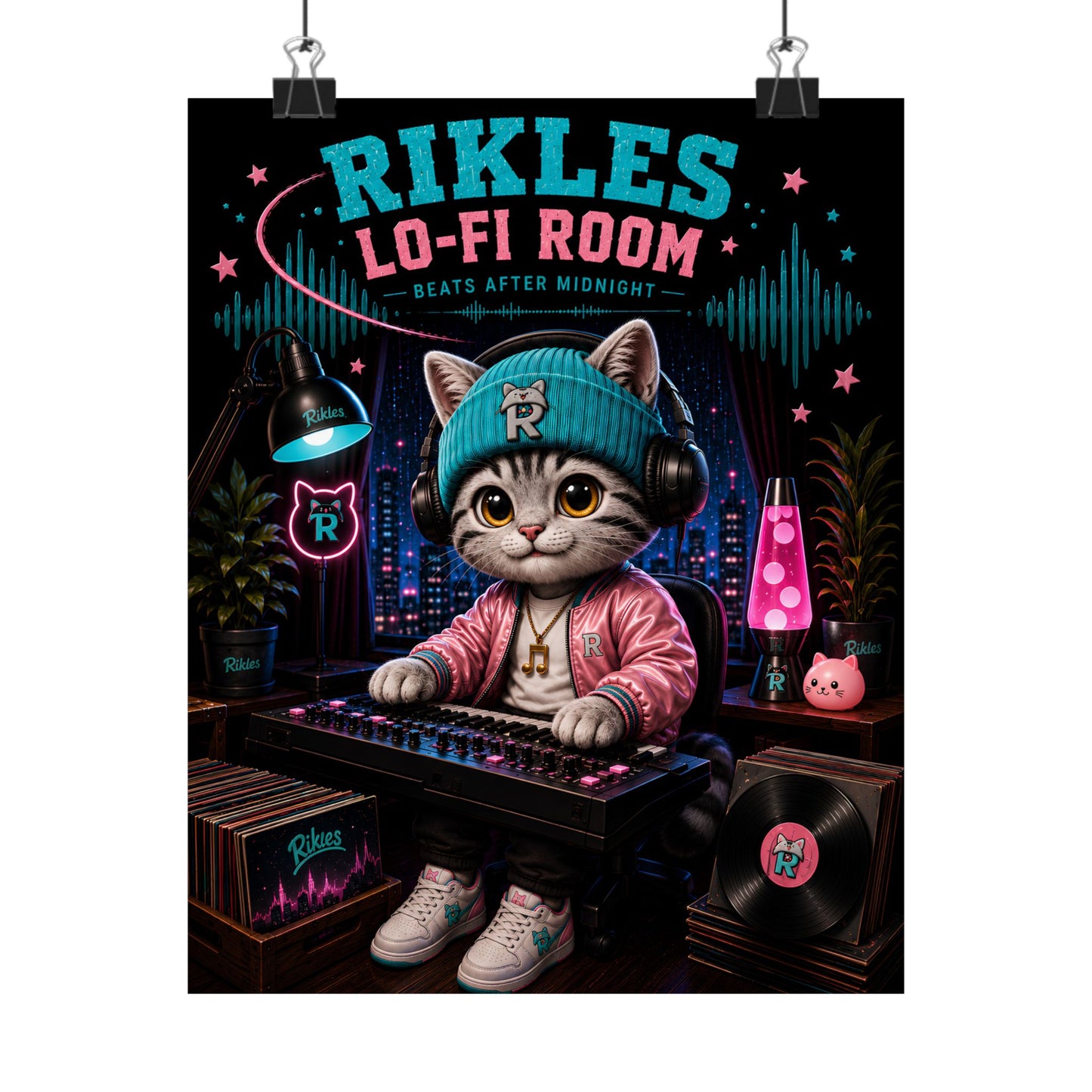 Rikles Official "Lo-Fi Room" Premium Matte Poster